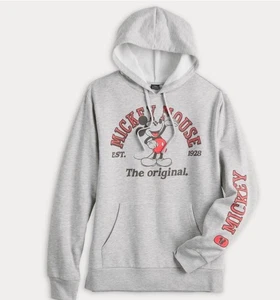 Disney Mickey Mouse Herren Hoodie Sweatshirt grau Gr. M neu mit Etikett - Bild 1 von 5