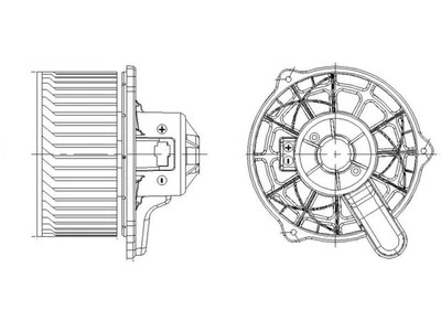 Motor soplador delantero para Hyundai Veracruz 2007-2012 TYC 73974ZBCS 2008 2009 2010 Foto 1 de 2