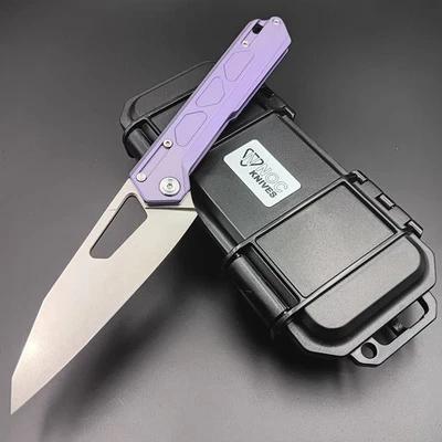 NOC Knives Tacray DT-03 Purple Titanium VG10 Kitchen Folder BNIB like SpydieChef - Image 1 of 4