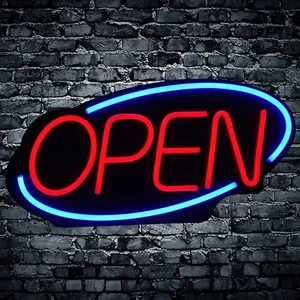 LED Open Sign Bright Neon Light Large for Restaurant Bar Pub Shop Store Business - Picture 1 of 12