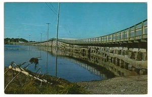 Postcard Cribstone Bridge Bailey Island- Orr's Island Maine USA - Picture 1 of 2