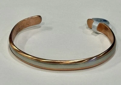 SERGIO LUB TWO WORLDS HANDMADE of COPPER & GERMAN SILVER BRACELET 48M MEDIUM M - Image 1 of 4