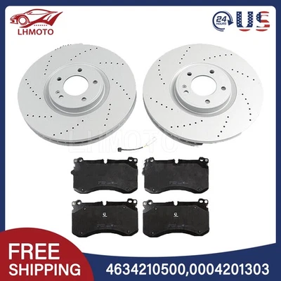 Pastillas de freno y rotores delanteros para Mercedes-Benz G63 AMG 2019-2023 Foto 1 de 4