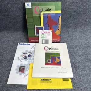 Software de utilidades gráficas esenciales Captivate para Mac - Mac 1995 de colección - Imagen 1 de 10