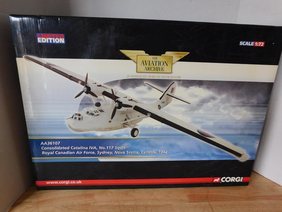 1942 Corgi 1:72 Royal Canadian AF Catalina IVA, Squadron 117, AA36107, 10/42 - Image 1 of 4