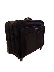 Samsonite Underseat Carry On Wheeled Luggage 18 Black Briefcase Style - Picture 1 of 8