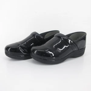 Dansko XP 2.0 Shoes Womens Size US 11 EU 42 Black Clogs Patent Leather Comfort - Picture 1 of 11