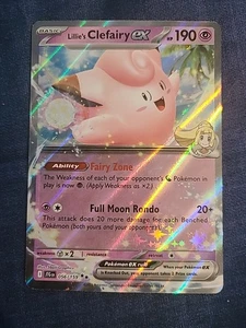 Pokemon TCG Lillie's Clefairy ex 056/159 Sv09: Journey Together Holo - Picture 1 of 2
