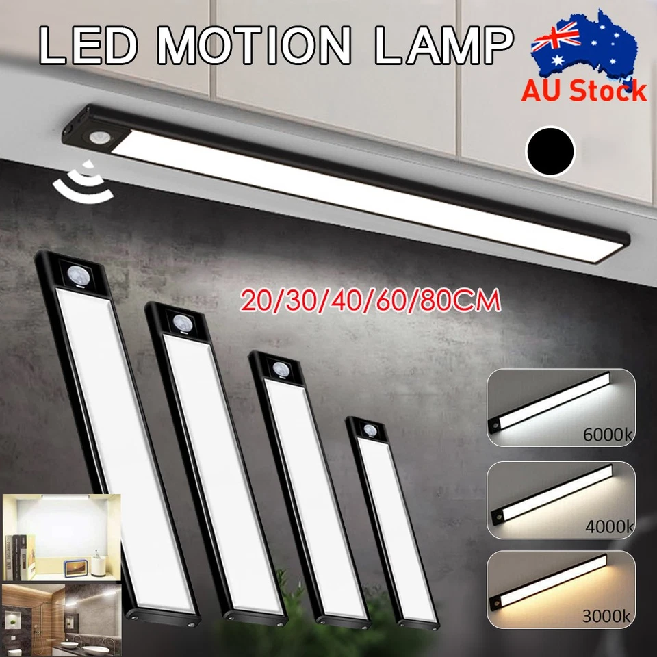 Under Cupboard Wardrobe Lights Wireless LED Motion Sensor Closet Cabinet Light - image 1 of 4
