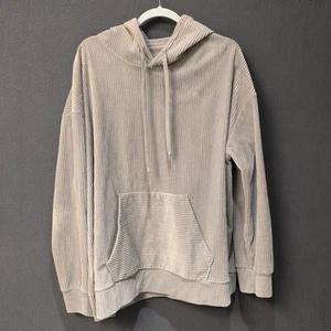 Herren Cord Hoodie Training Oberteil Freizeit Kapuze Mantel Hip Hop Sweatshirt (Large) - Bild 1 von 6