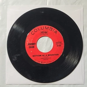 Johnny Cash ~ Bottom Of A Mountain/ Boa Constrictor ~ Columbia 45 RPM Record - Picture 1 of 4
