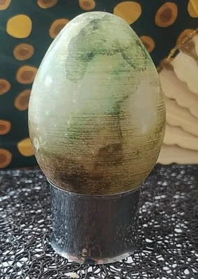 Oeuf en albâtre Strilles Multicolore 200g - Photo 1/4