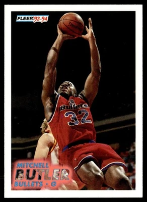 1993-94 Fleer Mitchell Butler Rookie Washington Bullets #392 - Image 1 of 2