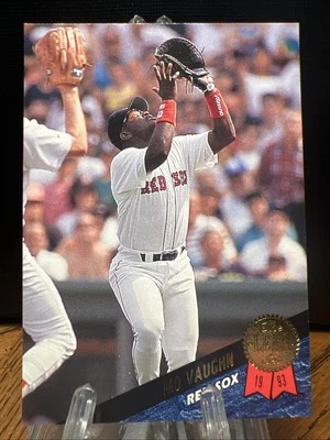 Mo Vaughn 1993 Leaf #432 Boston Red Sox - Image 1 of 2