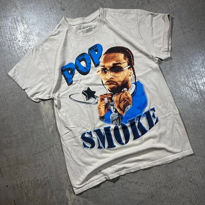 Camiseta Pop Smoke Blanca Mediana Foto 1 de 4