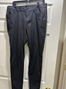 Lululemon Men’s Slim-Fit Golf Pants Black Size 34 - Picture 1 of 6