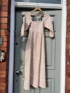 WARES by Olli Ella Posey Vestido Pradera Algodón Orgánico Estampado Azulejos XS Nuevo con Etiquetas B54 - Imagen 1 de 13