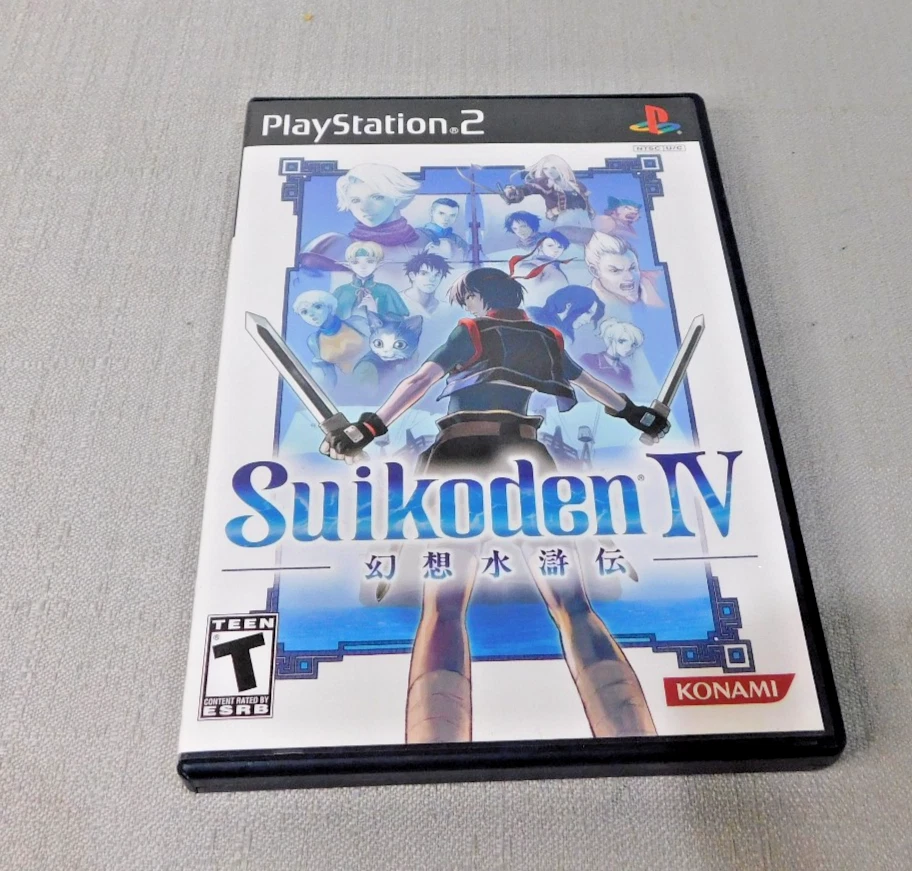 Suikoden IV (4) (PlayStation 2, PS2) Complete CIB - TESTED - Very Good Condition - Image 1 of 3
