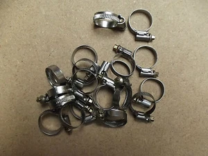 10 PCS#10,3/8"NARROW BAND OUTSIDE WORM DRIVE ALL STAINLESS HEATER HOSE CLAMPS.6T - Bild 1 von 8
