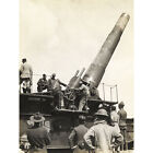 War WWI France 400mm Railway Howitzer Artillery Photo Wall Art Canvas Print
