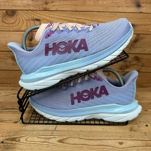 Hoka One One Turnschuhe Damen Größe UK 7,5 Mach 5 lila Straßenlauf Rennschuhe - Bild 1 von 13