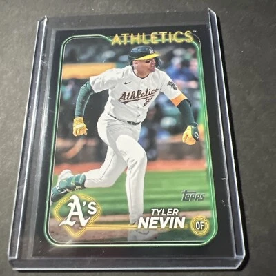 2024 Topps Update ##US3 TYLER NEVIN-Black Parallel 70/74 SP Athletics - Image 1 of 3