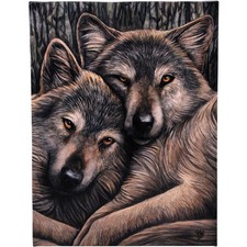 Loyal Companions Canvas Plaque by Lisa Parker Wolf 10" x 7.5"
