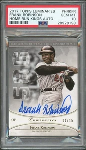2017 Topps Luminaries Frank Robinson HRK. Auto. #HRKFR PSA 10 (198) 02/15 - Bild 1 von 3