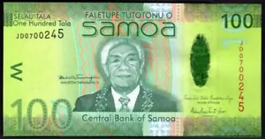 Samoa: Central Bank, 100 tala, Series JD, (2008), slight denting. AU-UNC - Picture 1 of 2