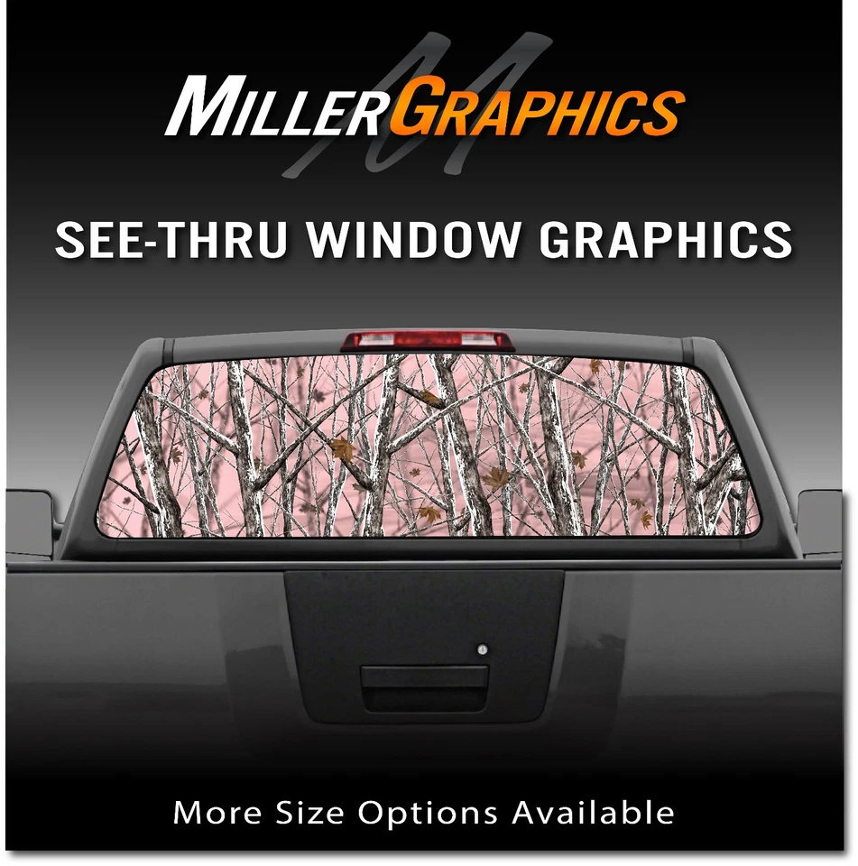 Камуфляжная розовая наклейка на заднее окно Snowstom графическая наклейка для внедорожника грузовика - Изображение 1 из 1