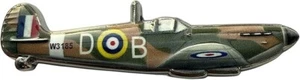 Spitfire MK Va Metal Badge Pin Brooch Lapel Pin Coat WWII RAF 3d 2 Pin Fighter - Picture 1 of 2