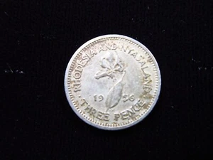 Rhodesia & Nyasaland 3 Pence 1956 Zimbabwe Malawi Elizabeth II h7474 Coin - Picture 1 of 2
