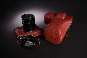 Funda Bolso Completo de Cuero Real Genuino para Cámara para FUJIFILM XT3 XT2 X-T3 X-T2 - Imagen 1 de 9