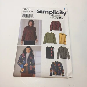 Chaqueta o chaleco Simplicity 5907 talla XS-M Misses' - Imagen 1 de 3
