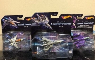 Conjunto de 3: Hot Wheels Disney Pixar Lightyear XL-15, XL-01 e navio de combate Zurg  - Imagem 1 de 2