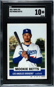 2021 Topps TBT Throwback Thursday #10 Mookie Betts SGC 10 GEM MINT RC Dodgers  - Bild 1 von 2