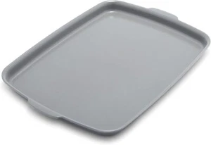 Healthy ceramic non stick 18 inch x 13 inch semi rectangular baking tray, - Picture 1 of 9