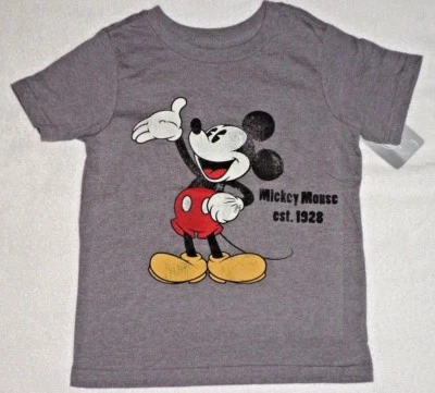 CAMISETA NIÑO TALLA 4 XS DISNEY STORE CLÁSICA MICKEY MOUSE GRIS NUEVA CON ETIQUETAS  Foto 1 de 3