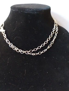 Orgami Owl signed 16' silver tone double chain. - Picture 1 of 4