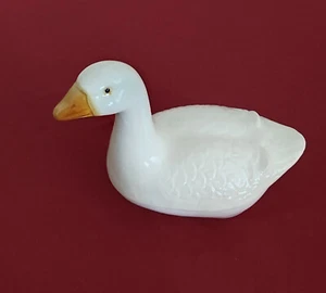 Dose Steingut Gans französisch Handarbeit Michel Cougant Pasteten schale Terrine - Bild 1 von 5