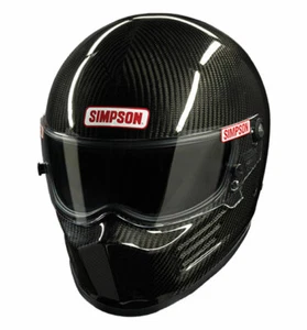Simpson Helmet/Lid Carbon Bandit Race Snell SA2020 - Black Sizes Medium to XL - Picture 1 of 3