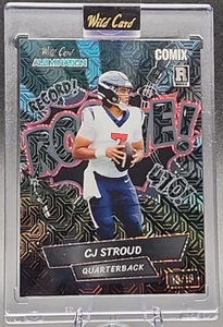 Comodín CJ Stroud 18/18 2023 etiqueta negra mojo negro novato radiocontrol Texans SSP - Imagen 1 de 3