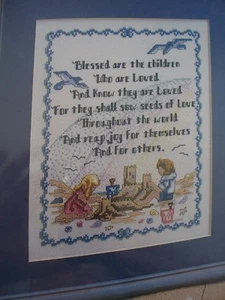 Blessed Are The Children OOP Cross Stitch PATTERN (Y) - Picture 1 of 1