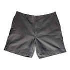 Columbia Cargo Hiking Shorts Mens Size 46 8" inseam pockets Gray flat front