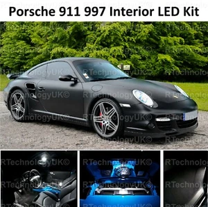 PREMIUM for PORSCHE 997 911 10 PIECE WHITE INTERIOR UPGRADE LED LIGHT KIT - Picture 1 of 1