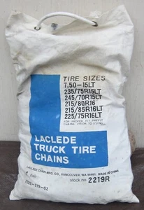 1 Pair LACLEDE TRUCK TIRE CHAINS 2219R New - Picture 1 of 3