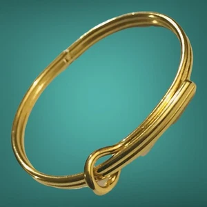 Bracciale Fibbia Cernierata Bracciale Tono Oro 3/19 - Foto 1 di 10