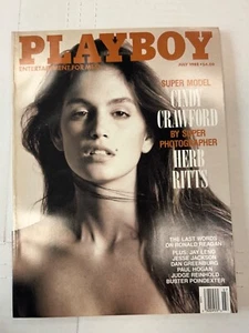 PLAYBOY MAGAZINE JULY 1988 CINDY CRAWFORD VERY GOOD CONDITION - Picture 1 of 1