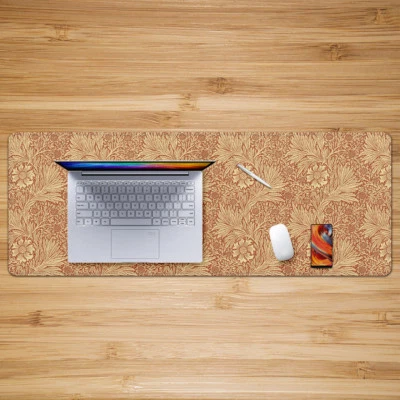 William Morris`Pattern Style Mouse Pad Laptop Mat XL Retro Art Mousemats 80x30cm - Image 1 of 4