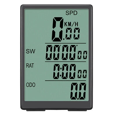 Bike  Waterproof Speedometer with Green C6V8 - Image 1 of 4